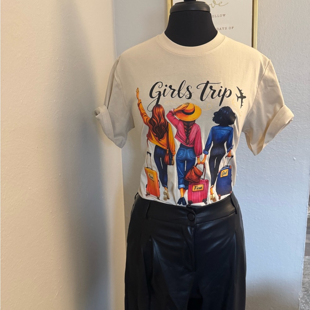 Girls Trip Graphic Tee - Cream